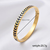 Vintage Golden Stainless Steel Bangles for Women SC1086-1-1