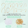 304 Stainless Steel & 316 Surgical Stainless Steel Earring Hooks Sets STAS-ME0001-12-2
