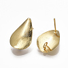 Brass Stud Earring Findings KK-S348-353-2