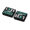 West Cowboy Theme Food Grade Eco-Friendly Silicone Beads SIL-T058-04E-2