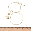 Summer 304 Stainless Steel Crystal Rhinestone Star Link Hand Chain Ring Bracelets for Women SA-CBAAE04-03G-3
