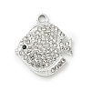 Alloy Rhinestone Pendants PALLOY-P313-12B-P-1