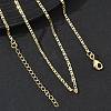 2MM Brass Mariner Link Chain Necklaces for Women KK-CBA2293-15G-1