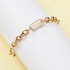 304 Stainless Steel Figaro Chains Bracelets for Women BJEW-JB12775-01-1