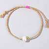 Natural Freshwater Pearl Bead Braided Bead Bracelets JH8725-9-1