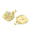 Brass Micro Pave Cubic Zirconia Pendants KK-I371-34G-02-2