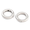 Tarnish Resistant Ring Smooth 304 Stainless Steel Spring Gate Rings STAS-E073-06-C-1