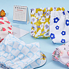 HOBBIESAY 5pcs 5 style Flower/Peach Pattern Cloth Women's Mini Cosmetics Storage Bags ABAG-HY0001-11-3
