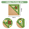 4Pcs 4 Style Felt Embroidery Bookmarks FIND-HY0003-46R-2