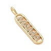 Mother's Day Brass Micro Pave Clear Cubic Zirconia Pendants LS-KK-T084-01B-G-2