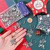 20Pcs Alloy Keychain KEYC-SC0001-15B-3