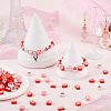 Valentine's Day Theme 300Pcs Handmade Polymer Clay Beads CLAY-SP0001-01C-4