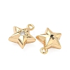 Brass Micro Pave Cubic Zirconia Pendants KK-S531-12G-B-2