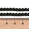 Natural Obsidian Round Beads Strands G-E329-4mm-37-4
