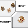 CHGCRAFT 12Pcs 3 Colors Alloy Shield Crown Brooch Pin JEWB-CA0001-17-5