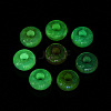 UV Plating Luminous Opaque Acrylic European Beads X-OACR-N154-04-2