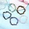 Natural Gemstone Beads Stretch Bracelets for Women BJEW-JB13633-1