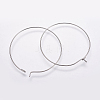 316 Surgical Stainless Steel Hoop Earrings Findings STAS-K146-039-25mm-0.8-1