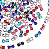 72Pcs 9 Colors Zinc Alloy Rhinestone Connector Charms FIND-GA0007-93-1