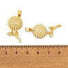 Brass Micro Pave Cubic Zirconia Pendants KK-E108-39G-3
