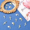 8Pcs 4 Styles Rack Plating Brass Pendants KK-YW0004-10-4