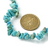 Synthetic Turquoise Chips Beaded Necklace NJEW-FZ00004-02-3