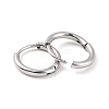 304 Stainless Steel Huggie Hoop Earrings for Women EJEW-F280-07A-P-2