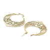 304 Stainless Steel Wing with Star Hoop Earrings for Women EJEW-R156-05G-2