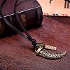 Punk Style Adjustable Leather Necklaces NJEW-BB18105-A-9