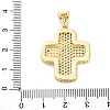 Brass Micro Pave Cubic Zirconia Pendants KK-S510-48G-05-3