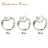 Adjustable Brass Finger Cup Peg Ring Settings ZIRC-I049-03P-4