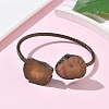 Natural Lemon Quartz Beads Cuff Bangles BJEW-Q070-02R-01-2