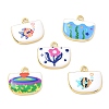 Printed Brass Pendants KK-CBAF9BC-06G-1
