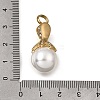 304 Stainless Steel & ABS Plastic Pearl Memorial Pendants PL-CBA387B-01G-3