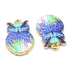Printed Alloy Pendants ENAM-D051-16G-08-3