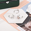 9Pcs 3 Styles 304 Stainless Steel Cuff Pad Ring Settings STAS-PJ0001-16P-7