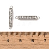 304 Stainless Steel Crystal Rhinestone Connector Charms STAS-S131-08P-3