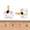 Brass Enamel Pendants KK-T001-04G-4
