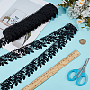 10 Yards Leaf Polyester Lace Trim OCOR-WR0001-87A-3