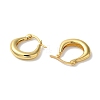 Rack Plating Brass Hoop Earrings for Women EJEW-L224-74G-2