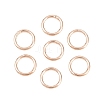Brass Closed Jump Rings KK-D257-01RG-02-1