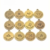 Tibetan Style Alloy Pendants PALLOY-TAC0013-12AB-RS-2