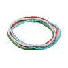 Seed Beads Multi-strand Stretch Bracelets for Women BJEW-JB10544-1