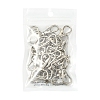 20Pcs Iron Swivel D Rings Lobster Claw Clasps IFIN-FS0001-22-2