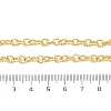 Brass Textured Cable Chain Necklaces NJEW-A042-12G-01-3
