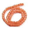 Natural Quartz Imitation Orange Aventurine Beads Strands G-C179-B16-01-3