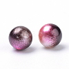 Rainbow Acrylic Imitation Pearl Beads OACR-R065-6mm-A12-2