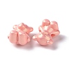 Opaque Acrylic Glitter Beads OACR-E010-06-4