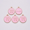 Alloy Enamel Pendants X-ENAM-S124-01B-09B-2