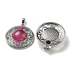 Natural Banded Agate Dyed Pendants G-Q158-03V-2